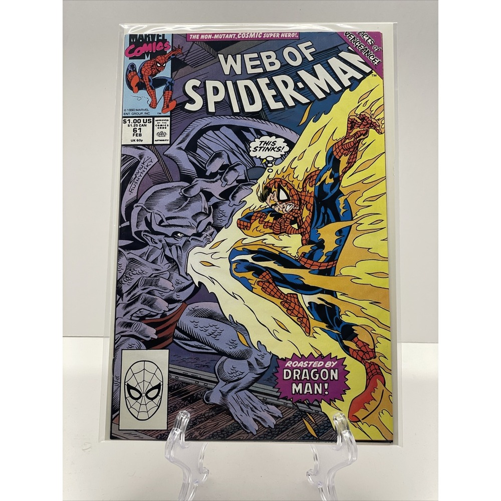 WEB OF SPIDER-MAN #61 VOL. 1 MARVEL COMIC BOOK CM73-123
